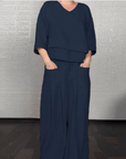 Cotton Linen Short Sleeve Two Piece Set