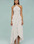 Slimming Pleated Chiffon Dress – Flowy Favorite for Coastal Getaways