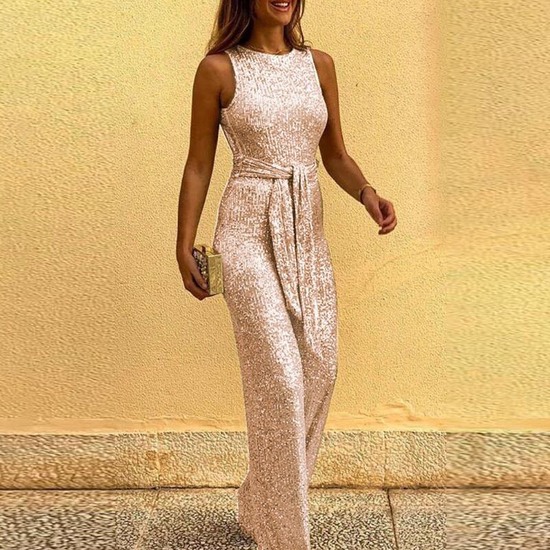 Luxurious Sleeveless Jumpsuit for Women