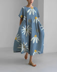 Retro Big Swing Loose Maxi Dress