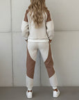 Fashionable Contrasting Sports Suit