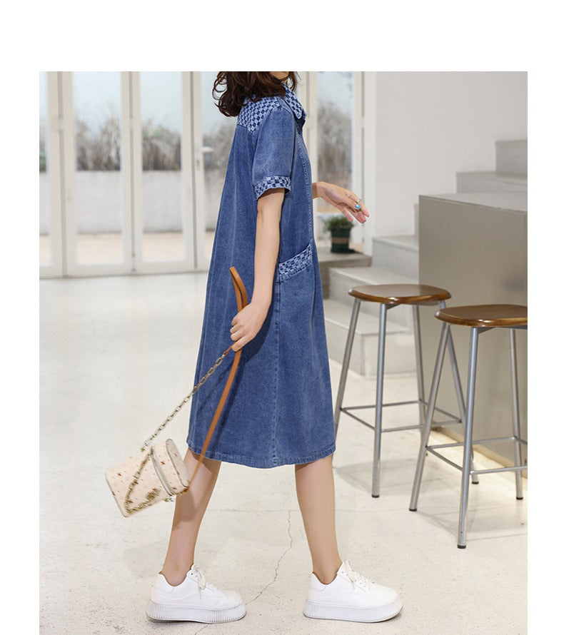 Chic Women&#39;s Relaxed Denim Dress