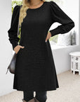 Winter Round Neck Loose Dresses
