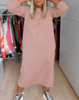 Casual round neck dress