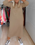 Casual round neck dress