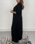 Elegant V-Neck Split Luxe Dress