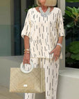 Casual Loose Pants Two-Piece Set