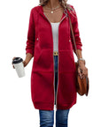 Long Sleeve Hoodie With Zip Up
