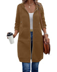 Long Sleeve Hoodie With Zip Up