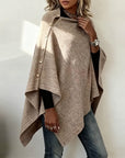 Stylish Cape-Style Asymmetrical Sweater