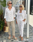 Lapel Shirt Women Two-Piece Set
