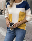 Crew Neck Fashion Pullover Sweater