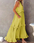 Soft Ruffle Casual Dress – Lightweight, Flowy Summer Style Perfect for Travel & Everyday Elegance