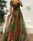 Elegant Off-Shoulder Maxi Dress