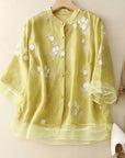 Classic Cotton Top with Intricate Embroidery