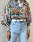 Statement Sleeve Collared Shirt