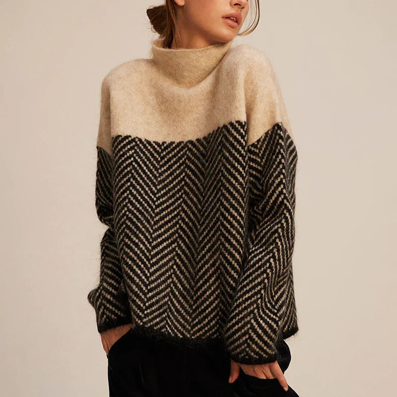 Elodie Cozy Turtleneck Knit Sweater