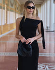 Stylish One Shoulder Party Dress Women