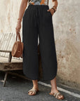Casual Cotton Drawstring Pants