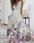 Boho Style Sleeveless Long Dress