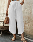 Casual Cotton Drawstring Pants