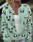 Casual Women’s Cardigan with Digital Print