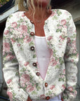 Casual Women’s Cardigan with Digital Print