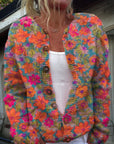 Casual Women’s Cardigan with Digital Print