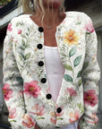 Casual Women’s Cardigan with Digital Print