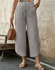 Casual Cotton Drawstring Pants