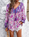Stylish Diyun Printed Blouse Design