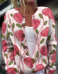 Casual Women’s Cardigan with Digital Print