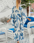 Ocean Haze Flowy Midi Dress