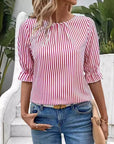 Timeless Striped Shirt Top Look