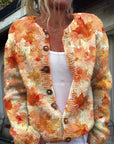 Casual Women’s Cardigan with Digital Print