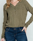 Casual Loose Solid Color Long Sleeve Sweater