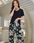 Summer Cotton Crepe Loungewear Set