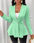 Cross-Border Long Coat with Buttons