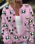 Casual Women’s Cardigan with Digital Print