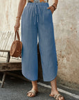 Casual Cotton Drawstring Pants