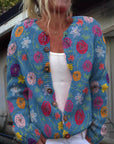 Casual Women’s Cardigan with Digital Print