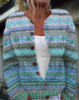 Casual Women’s Cardigan with Digital Print