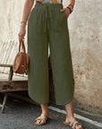 Casual Cotton Drawstring Pants