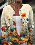 Casual Women’s Cardigan with Digital Print