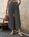Casual Cotton Drawstring Pants