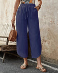 Casual Cotton Drawstring Pants