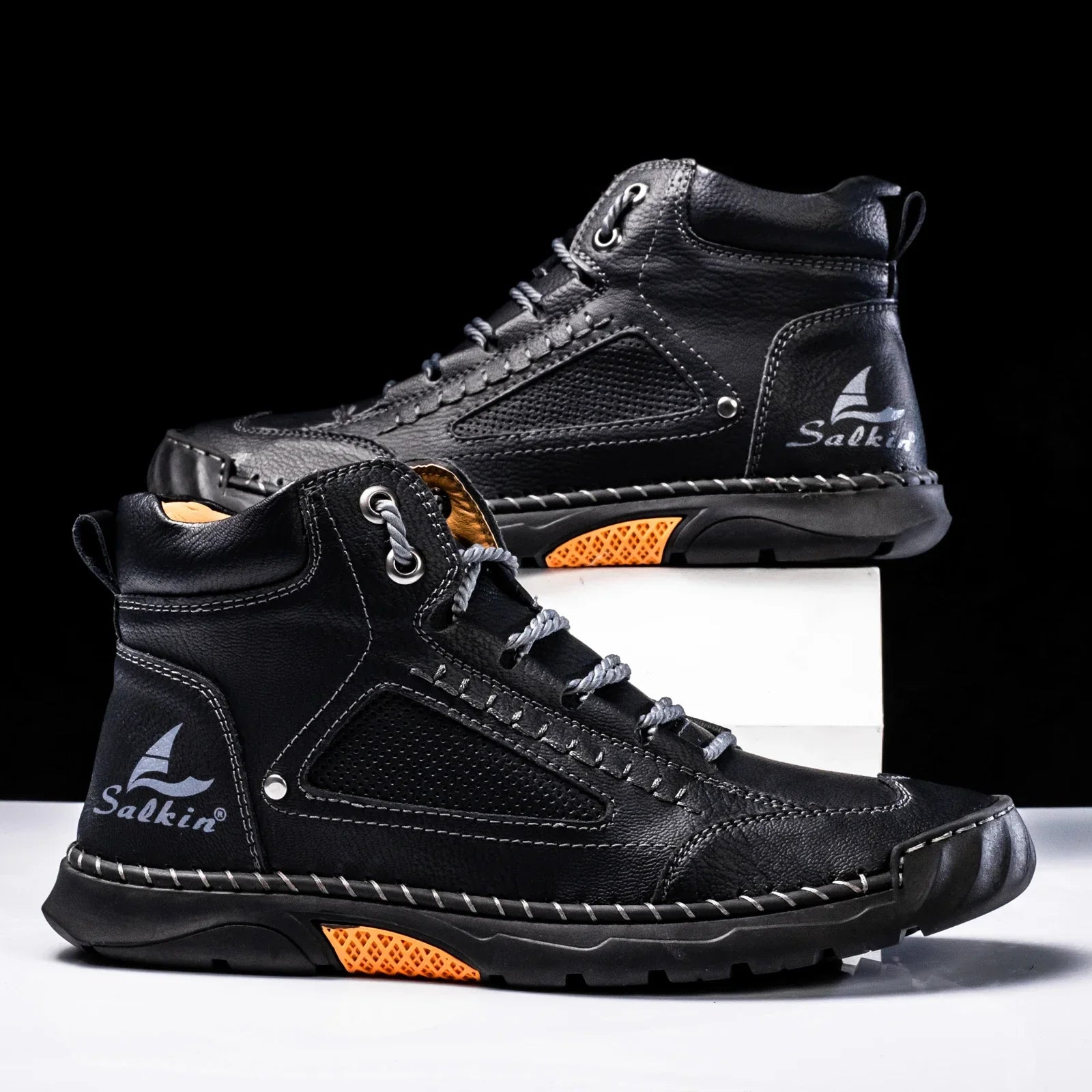 Casual Leather High Top Shoes