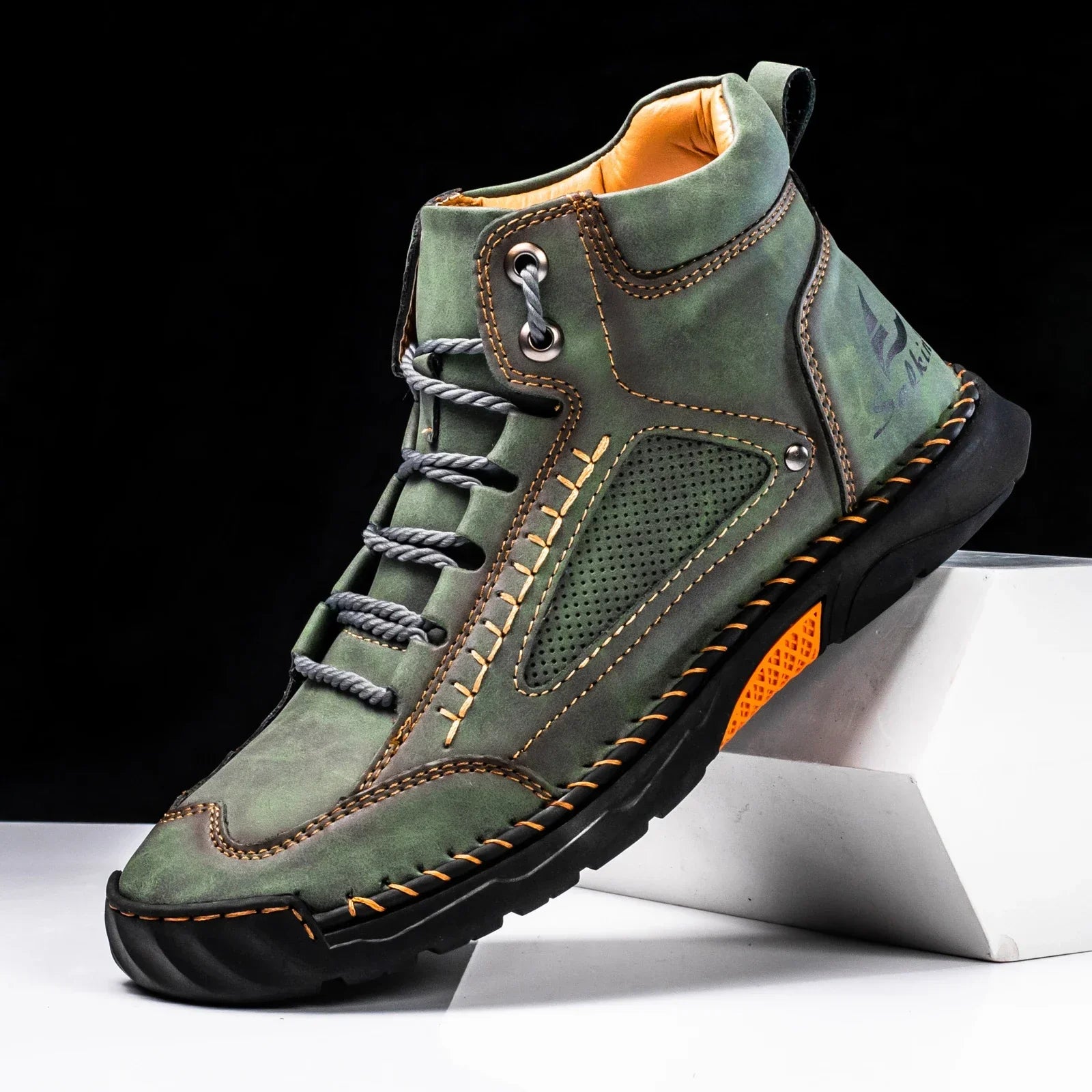 Casual Leather High Top Shoes