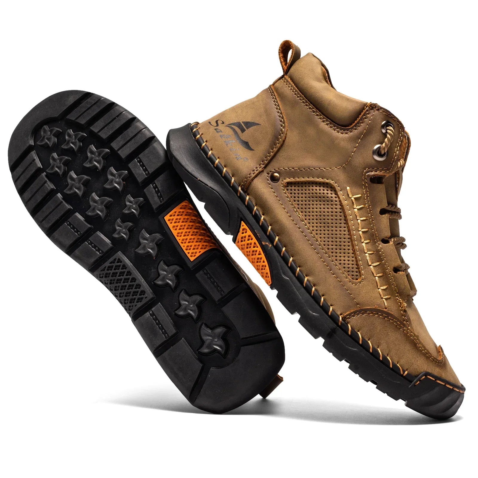 Casual Leather High Top Shoes