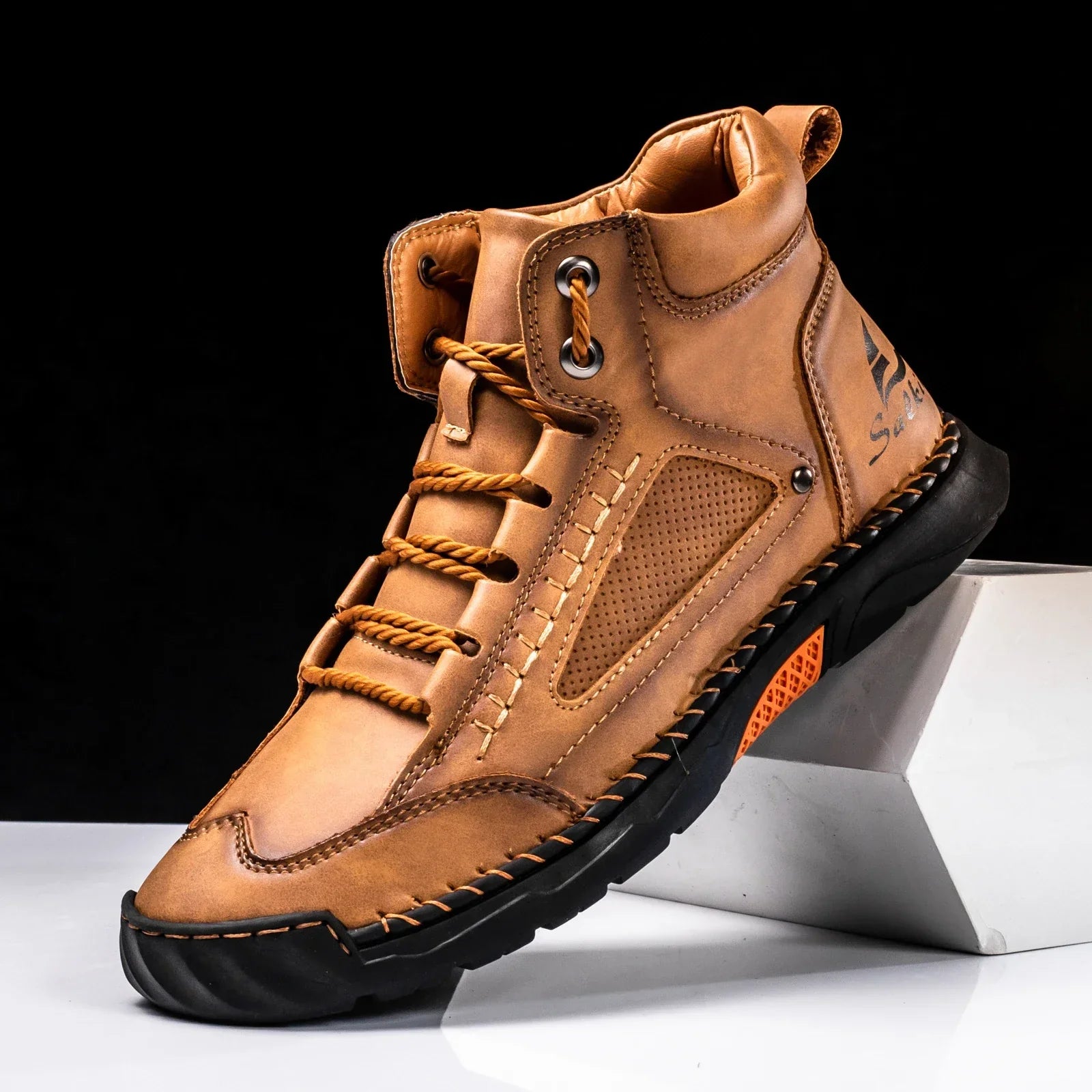 Casual Leather High Top Shoes
